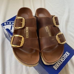 Arizona Big Buckle Cognac BIRKENSTOCK size 39 regular/narrow